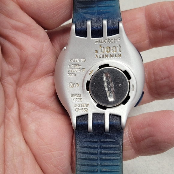 Swatch Beat Aluminum Digital Watch Good Condition Works Rare - Picture 5 of 7